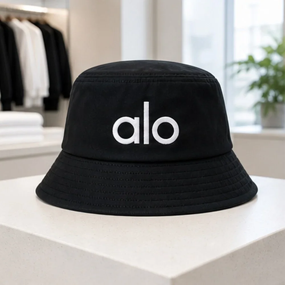 ALO Yoga Black Clean Bucket Hat OS